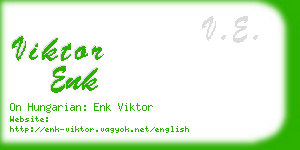 viktor enk business card
